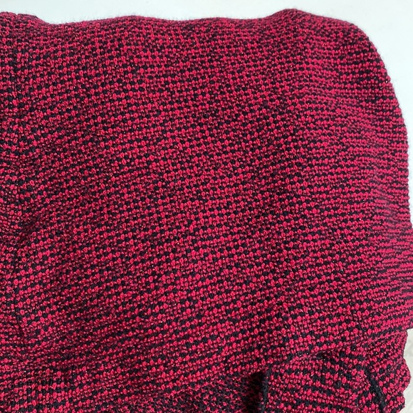 St John Collections by Marie Gray Crimson/Black/Metallic YarnTweed Blazer - Picture 14 of 14